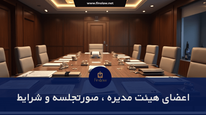 صورتجلسه تغییر اعضای هیات مدیره و مراحل ثبت آن